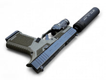 Laden Sie das Bild in den Galerie-Viewer, Hunters Package!! Custom Glock 43X mit B&amp;T Impuls Mini + TLR-7X Sub + Gewindelauf &amp; SCT Manufacturing Griffstück Kal. 9mm Luger