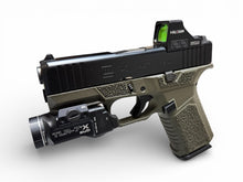 Laden Sie das Bild in den Galerie-Viewer, Custom Glock 43X MOS Combo Holosun HS407K + TLR7X Sub + SCT Manufacturing Griffstück Kal. 9mm Luger