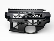 Custom AR-15 Upper & Lower Receiver Set GP Freya Skeleton