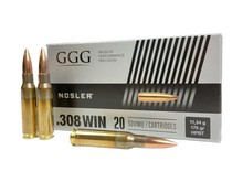 Laden Sie das Bild in den Galerie-Viewer, GGG .308 Win. 175gr HPBT Nosler Custom Competition Match
