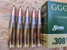 Laden Sie das Bild in den Galerie-Viewer, .308 Win 165gr &amp; 180gr SBT Sierra GameKing GGG Jagdkugelpatronen - Waffen Paar KG