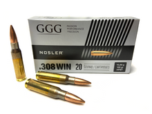 Laden Sie das Bild in den Galerie-Viewer, GGG .308 Win. 168gr HPBT Nosler Custom Competition Match